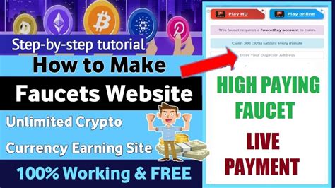 New Best High Paying Faucet Site 2023 Unlimited Claim Crypto Live