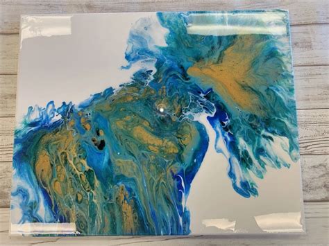 Resin over Acrylic Pour - $38 small, $51 large - Pinspiration