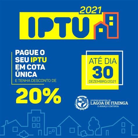 Prefeitura Oferece Desconto Para Contribuintes Do Iptu Exerc Cio