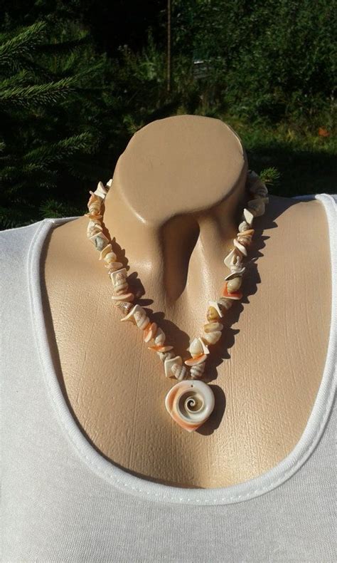 Natural Puka Shell Necklace Cone Shells Ocean Necklace Seashell