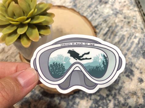 Scuba Sticker Scuba Mask Sticker Snorkel Decal Dive Decal Diving