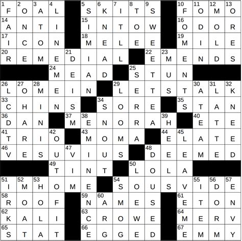 1117-22 NY Times Crossword 17 Nov 22, Thursday - NYXCrossword.com