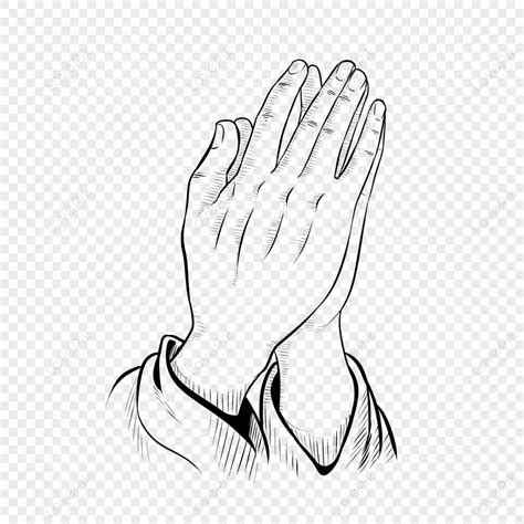 Praying Hands Sketch PNG Images With Transparent Background | Free Download On Lovepik