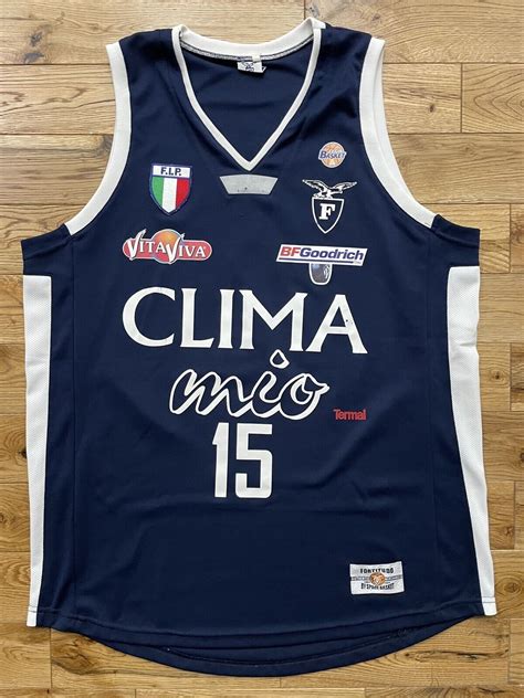 Canotta Basket Vintage Maglia Fortitudo Bologna Lorbek Climamio Basile