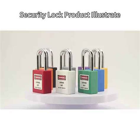 Industrial Safety Padlock Tagout Lockout Mm Steel Shackle Loto Safety