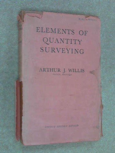 Elements Of Quantity Surveying Willis Arthur J Books