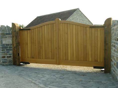 Wooden Gates With Automation And Security Oxford Gates