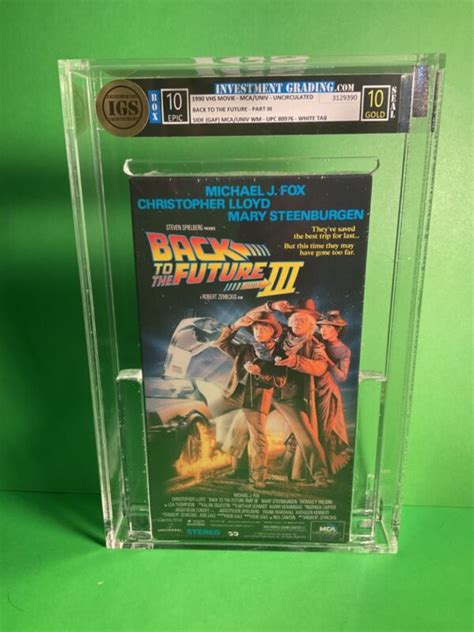 I Want My Vhs On Twitter Back To The Future Iii 3 Vhs 1990 Sealed Graded Igs 10 10 Epic Gold