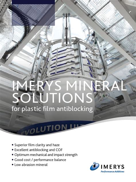 Brochure Imerys Mineral Solutions For Plastic Film Antiblocking Pdf