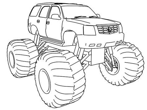 Desenho De Monster Truck - 35+ Desenhos de Monster Truck para Imprimir e Colorir/Pintar