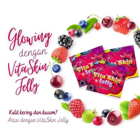 Original Vita Skin Jelly Tmc Lemony Apple Pro Flush Detox Tmc Fibre