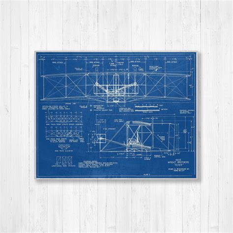 Wright Brothers Aircraft Print 1903 Patent Print Flyer | Etsy | Rustic ...