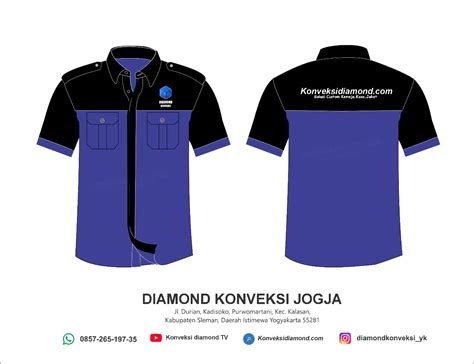 Download Template Vektor Kemeja Cdr Dan Psd Diamond Konveksi