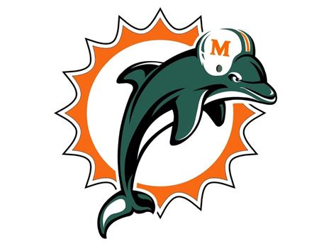 Miami Dolphins Logo Of American Football Team Free Image Download