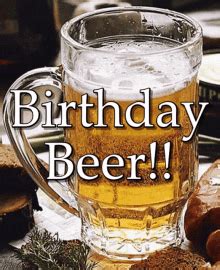 Sexy Beer Happy Birthday Gif