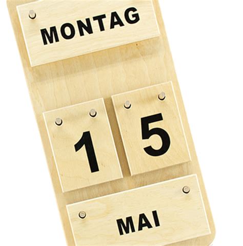 Montessori Dauerkalender Aus Holz Montessori Shop De