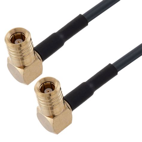 Low Loss RA SMB Plug To RA SMB Plug Cable 200 CM Length LMR 100 Coax