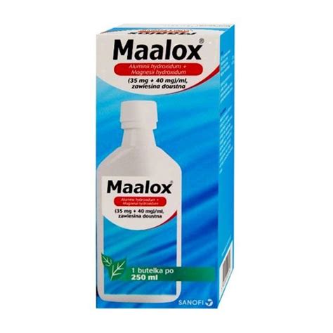 Maalox 35mg40mgml Zawiesina Doustna 250ml Zgaga Apteka