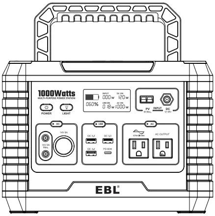 Ebl Tw A Us Portable Power Station Voyager User Manual