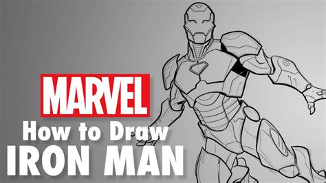 How To Draw Iron Man Cartoon Drawing