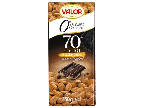 0 Azúcares añadidos Chocolates Valor