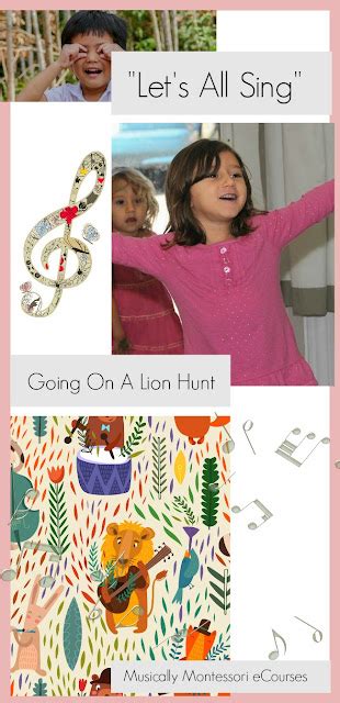 Musically Montessori Free Preschool Lesson Vlog Let S All Sing We Re Going On A Lion Hunt