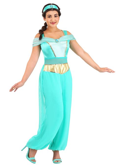 Disney Aladdin Jasmine Deluxe Princess Halloween Women S Costume For Adults