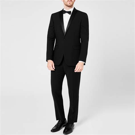 Ted Baker Pine Slim Fit Tuxedo Jacket Black