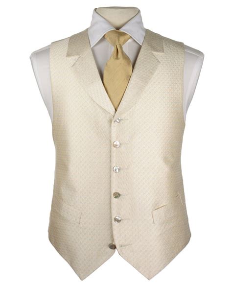 White And Gold Wedding Groom And Groomsmen Ivory Waistcoat Gold