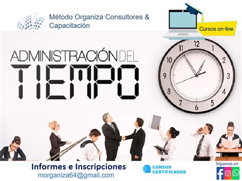 Curso Administración Del Tiempo Capacitacion Cursillo Administracion