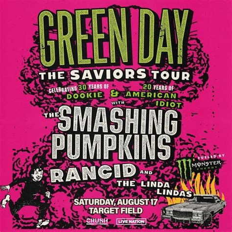 Green Day Smashing Pumpkins Tour 2024 - Min Ginelle