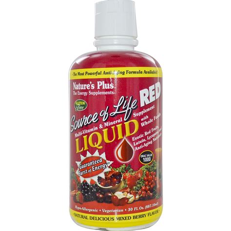 Nature S Plus Source Of Life Red Liquid Multi Vitamin Mineral