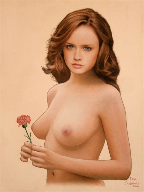 Rule 34 2010 Alexis Bledel Breasts Brown Hair Ernie Centofanti Female Female Only Holding