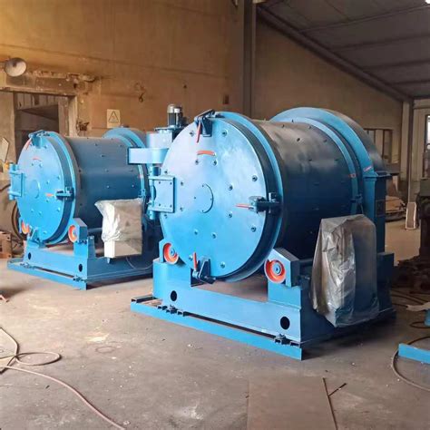 Rotary Drum Barrel Type Sandblaster Shot Blasting Machine Equipment