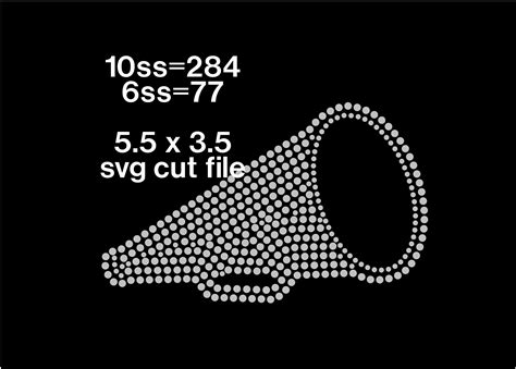 Megaphone SVG Download, Rhinestone Svg File, Digital File, Megaphone ...