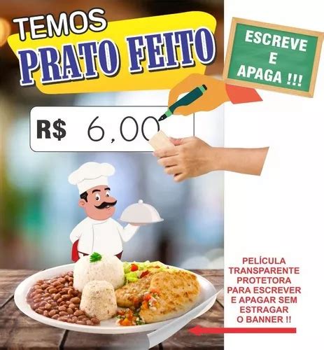 Banner Prato Feito Restaurante Pre Os Escreve E Apaga Parcelamento