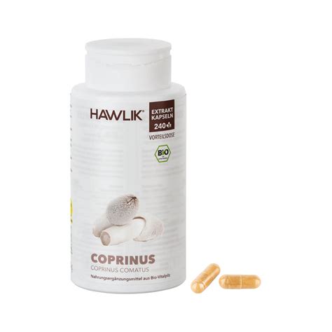 Original Hawlik Coprinus Bio Extrakt 240 Kapseln Sahmara De