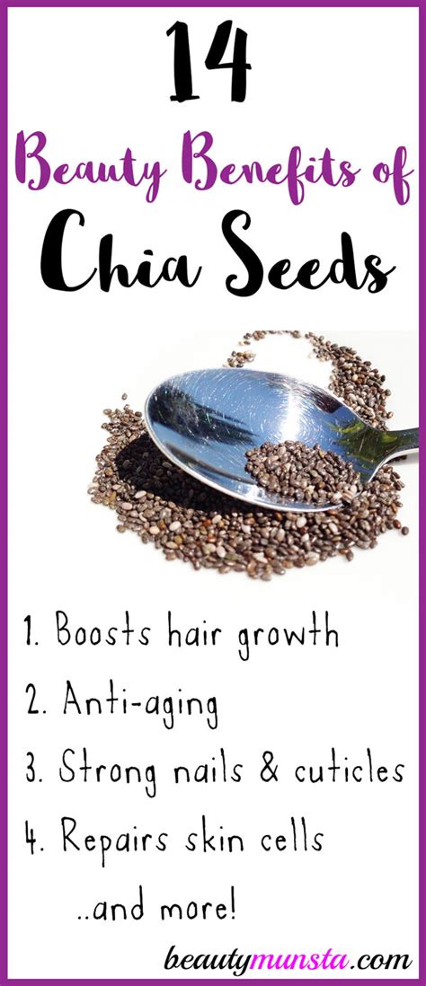 14 Beauty Benefits Of Chia Seeds Beautymunsta Free Natural Beauty