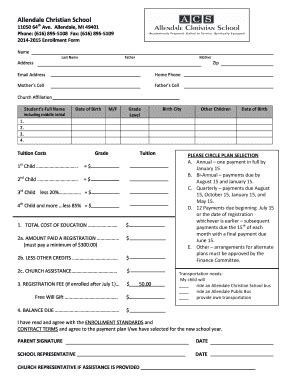 Fillable Online Acs Enrollment Form Fax Email Print Pdffiller