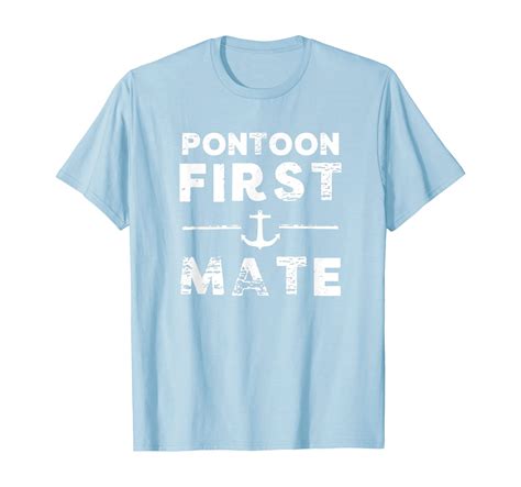 Pontoon Boating First Mate Boat Anchor Mens Womens T Shirt