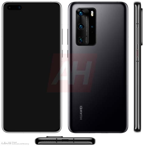 Leaked Huawei P40 Pro Premium Renders Showcase Penta-Camera Setup, 10x ...