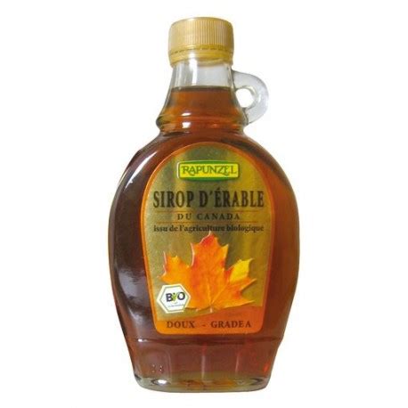 Sirop D Erable Doux Bio De Grade A Rapunzel 250ml