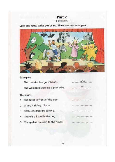 Starters Reading and writing test worksheet | Writing test, Comparative ...