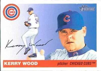 2004 Topps Heritage 453 Kerry Wood Cubs NM MT SP Short Print EBay