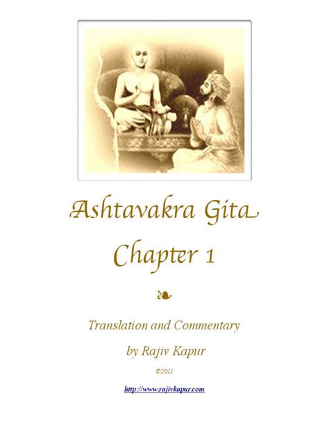 Pdf Ashtavakra Gita Chapter Revised Dokumen Tips