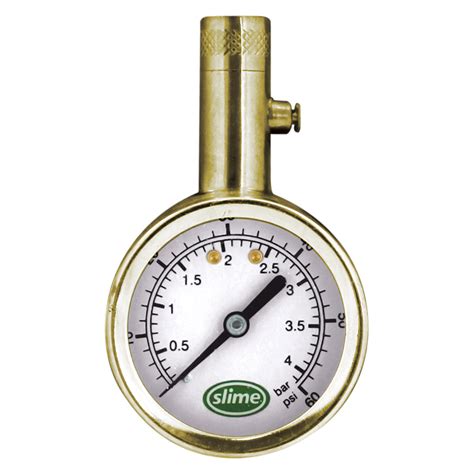 Brass Dial Tire Gauge (5-60 psi) | Slime – Slime Products