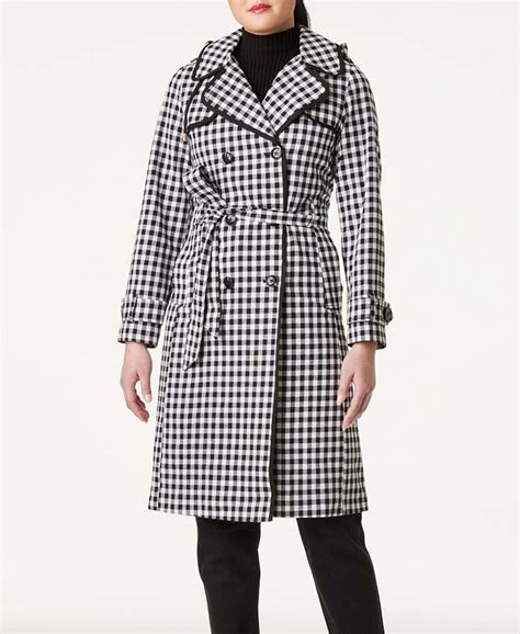 Kate Spade New York Womens Double Breasted Belted Trench Coat Macys