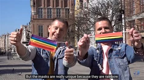 Gay Couple In Poland Is Creating Rainbow Face Masks To Fight Covid And Homophobia Metro Weekly