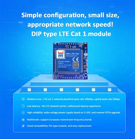 Wh Lte 7s1 E Cat1 Communication Module Uart Ttl 4g Lte Cat 1 Modem