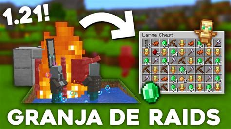 COMO HACER Una GRANJA DE RAIDS FACIL En MINECRAFT 1 21 YouTube